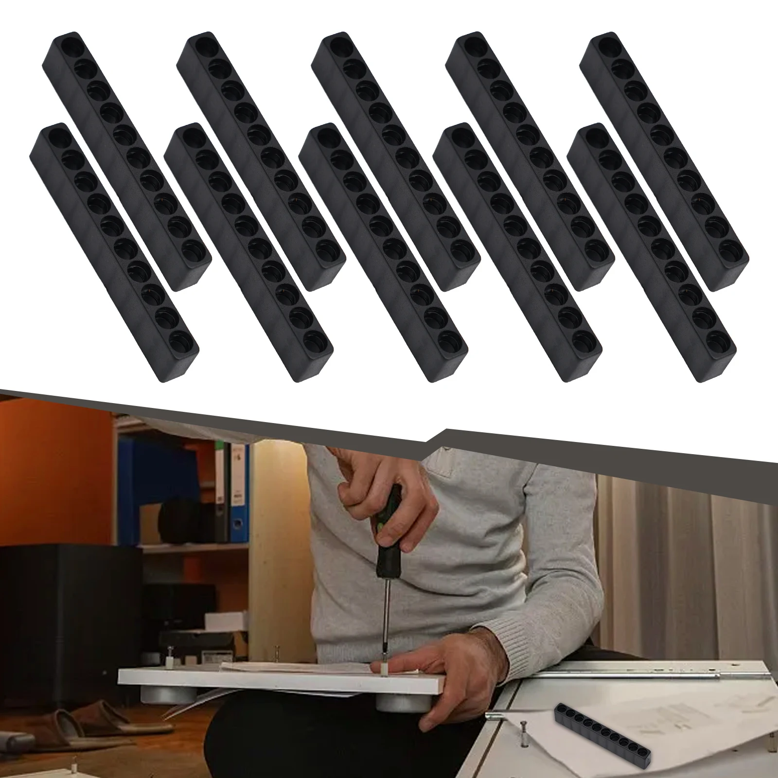 Screwdriver Bit Holder Hex Organizer Case 10 Hole Plastic Shank Box Hand Tools Storage Supplies Workshop 10pcs tool storage box parts storage box plastic tool box storage organizer box screwdriver storage box