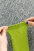 European sizes 35-40, 1 Pair of Women's and Children's Mid-Calf Yoga Socks with Colorful Soles and Dotted Rubber Grips 6