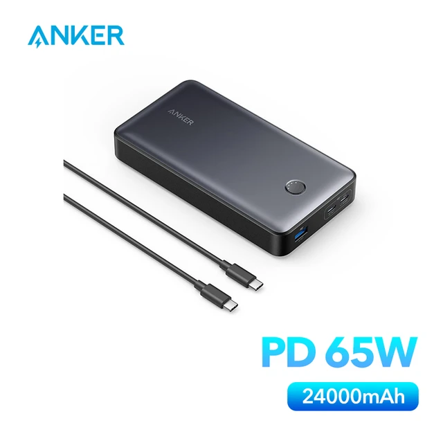 Anker 537 Power Bank 24000mAh Battery 65W Portable Charger Spare 