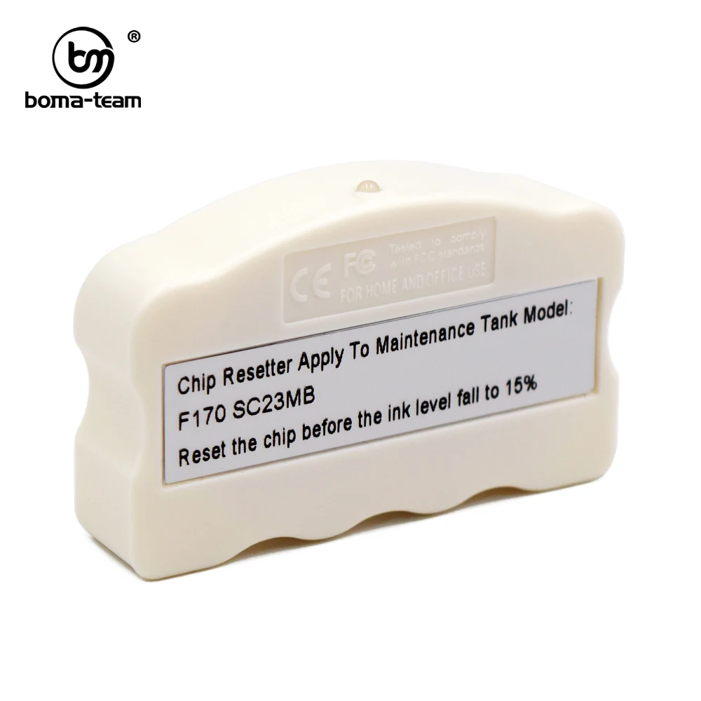 Manutenção Caixa Chip Resetter para Impressora Epson Resíduos Tanque de Tinta C13s210125 Sc23mb S2101 F170 Sc-f100 Sc-f130 Sc-f160 Sc-f170