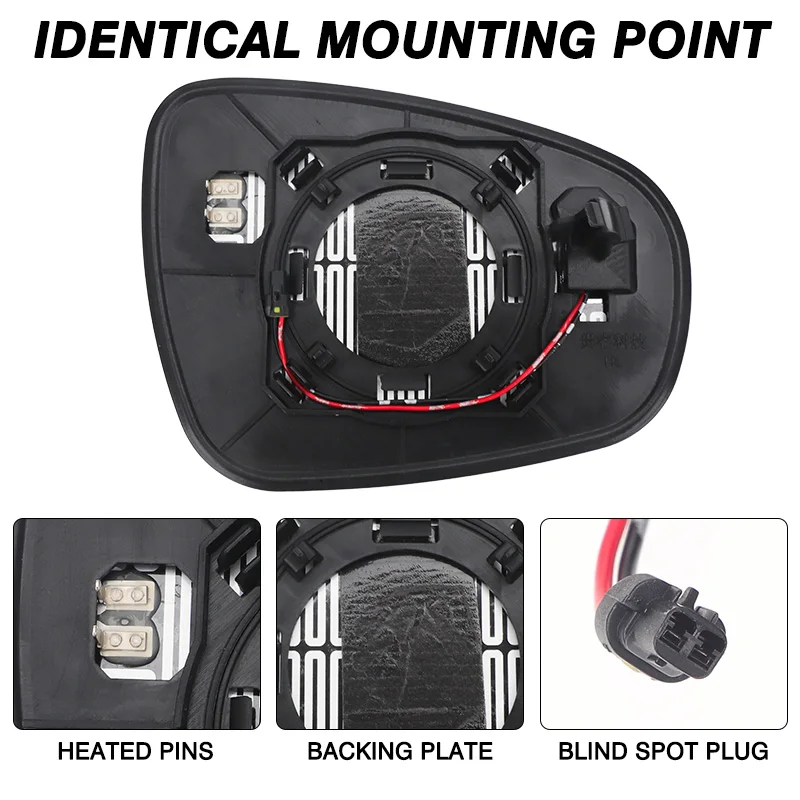 렉서스 ES IS 2013-2017 CT 2011-2018 LS 2013-2016 GS 2012-2017 RC 2014-2018용 사이드 윙 열선 사각지대 경고 미러 유리
