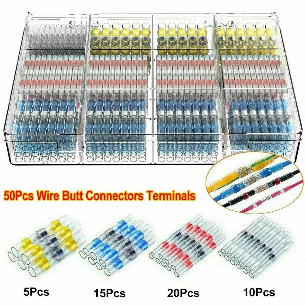 

Professional Waterproof Heat Shrink Solder Wire Connectors with Transparent Design 50 to 800 Supplies Available