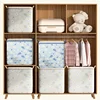 110/140/180/L Large Capacity Clothing Storage Box Folding Non Woven Fabric Quilts Clothes Organizer Case With Zipper Storage Bag 4