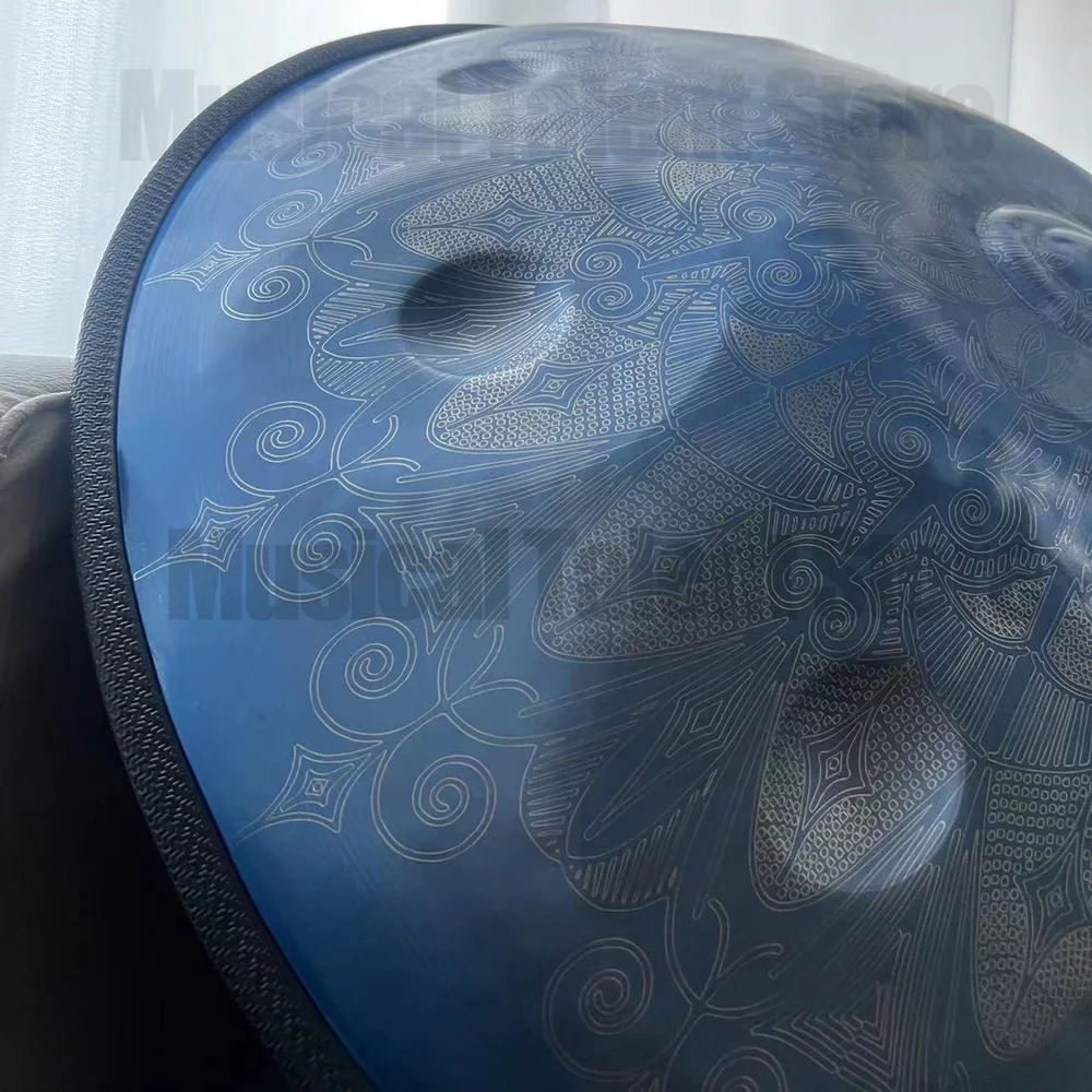 New Handpan Drum in D Minor Kurd, Steel Tongue Drum, Professional Performance,Gift, 9, 10, 12 Notes,22 Inches, High-Quality