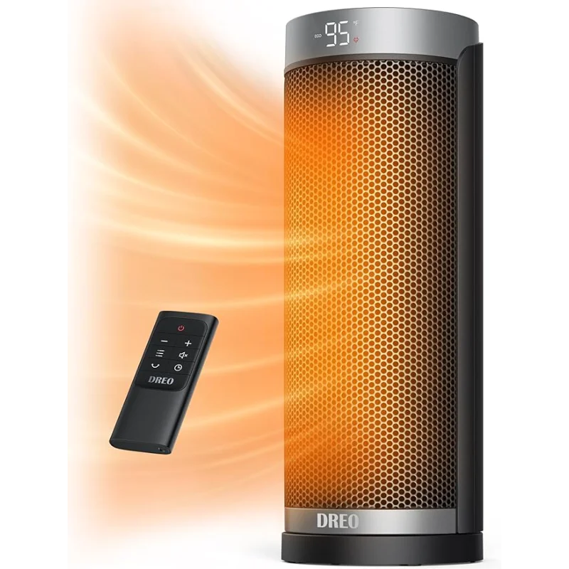 Dreo Space Heaters for Indoor Use, Electric Heater with Remote for Bedroom Large Room, 2022 Upgraded 1500W Fast Heating