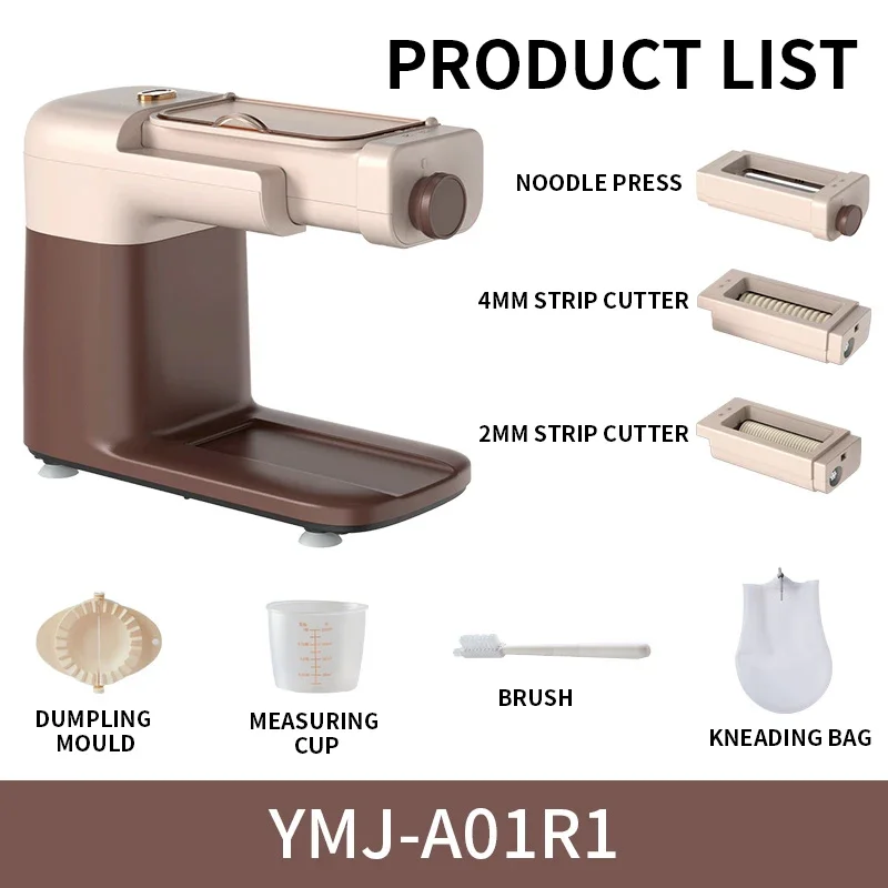 YMJ-A01R1 Noodle Machine Household Automatic Small Electric Noodle Pressing Machine Multifunctional Wonton Dumpling Skin Rolling
