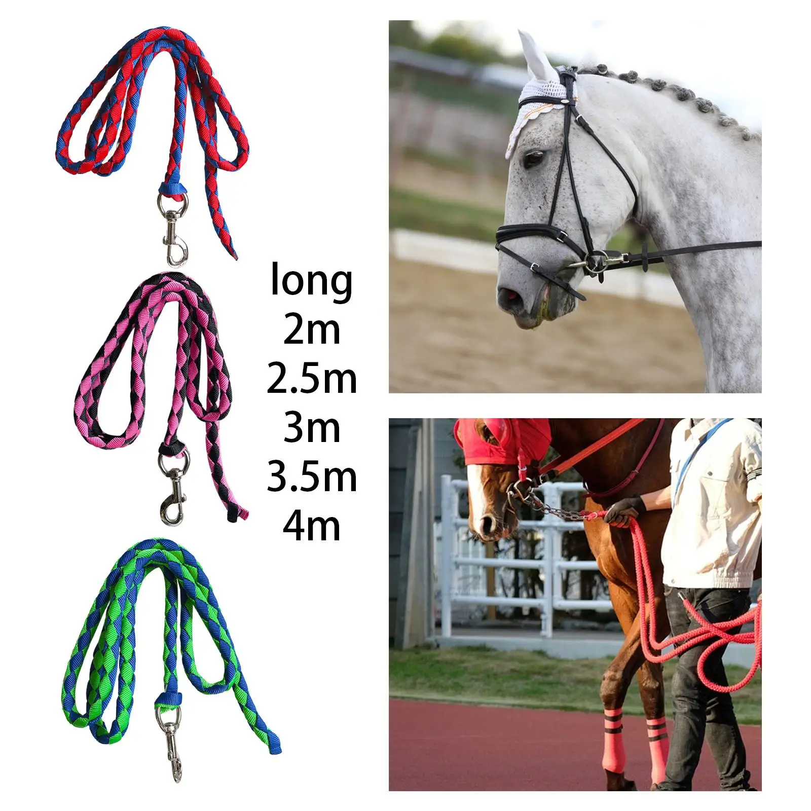 Strong Horse Lead Rope Rein Attach to Halter or Harness for Dog, Sheep, Pet