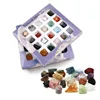 20 types of children's mineral specimens boxed crystal agate stone mineral crystal ore 1