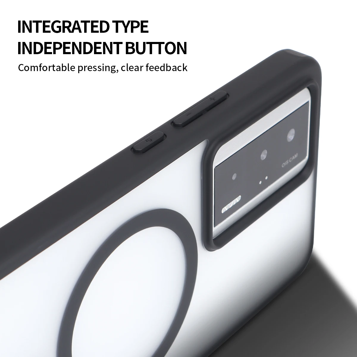 Luxury Matte Shockproof Phone Case with Magnetic Wireless Charging Compatibility