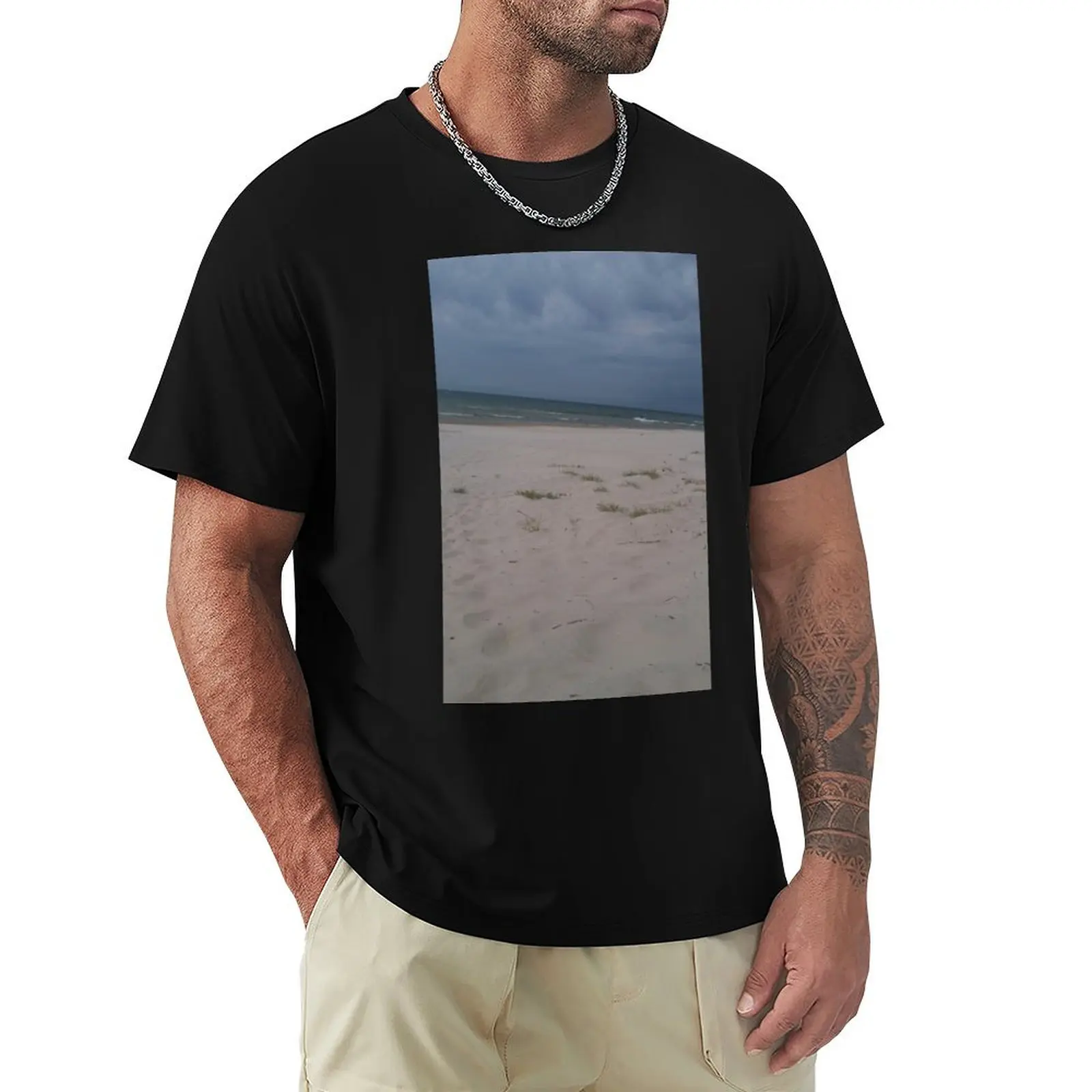 

Vacation, beach, sea T-Shirt Aesthetic clothing plain Short sleeve tee anime men clothes