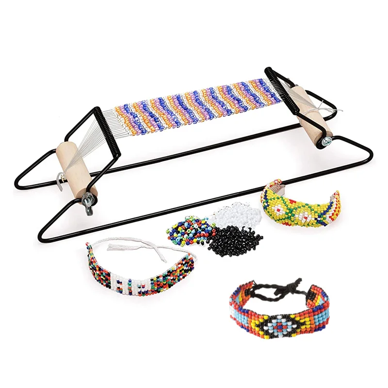 Metal Bead Loom Kit for Jewelry Making and DIY Crafts