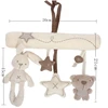 2024 New Hanging Bed Rabbit Baby Hand Bell Safety Seat Plush Toy Multifunctional Plush Toy Stroller Mobile Gifts 5