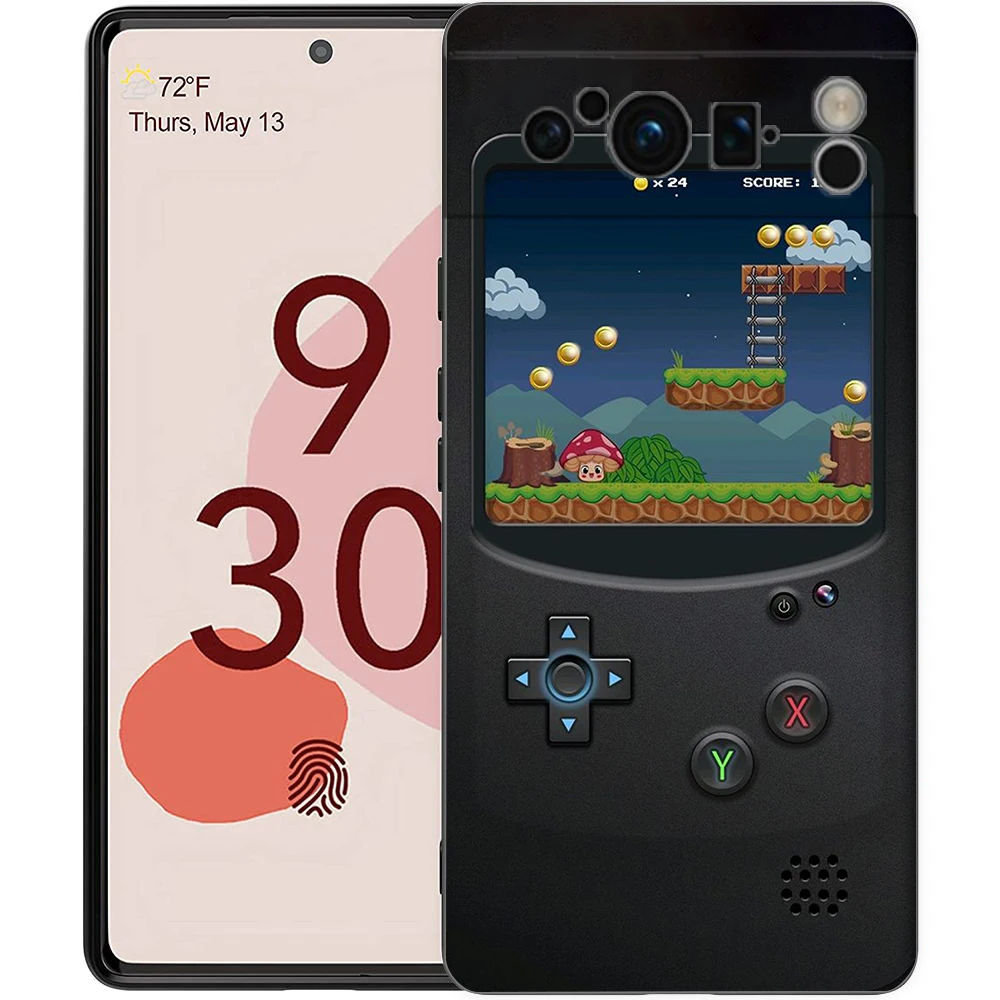 Retro GamePad Shockproof Black TPU Silicone Phone Case
