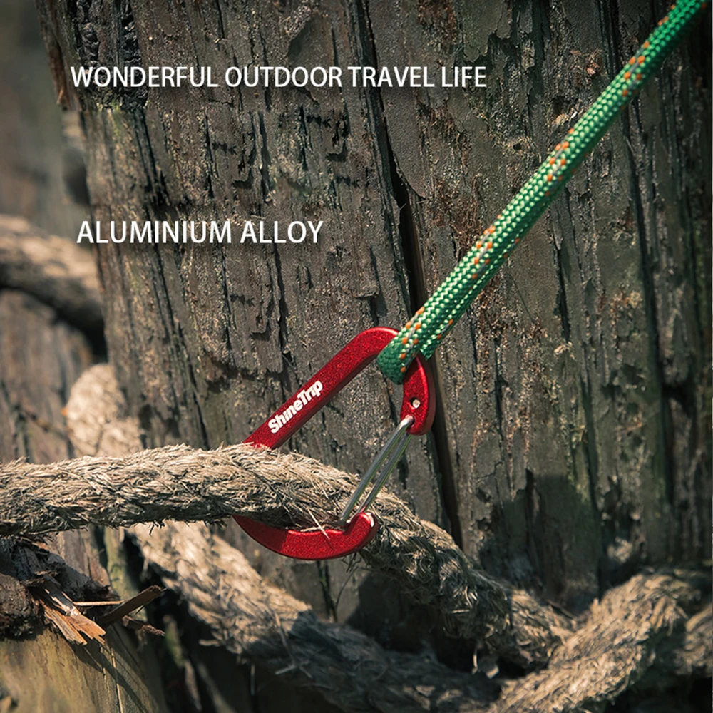 

Fishing D-Shaped Buckles Clasp Climbing Clip D-Shaped Hook Keyring Outdoor Set Spring Aluminum alloy Carabiner