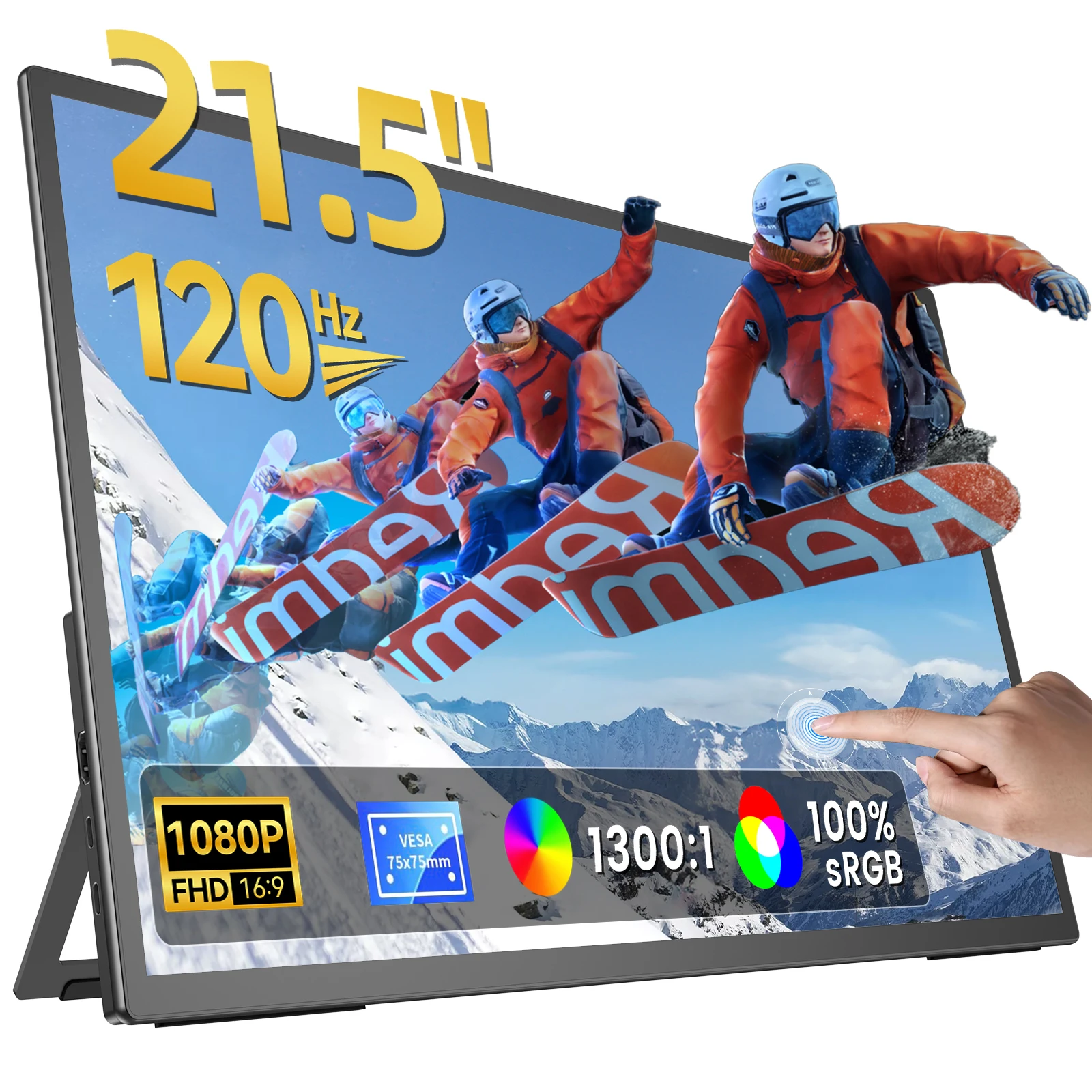 EVICIV 21.5インチ 120Hz タッチスクリーン ポータブル ゲーミング