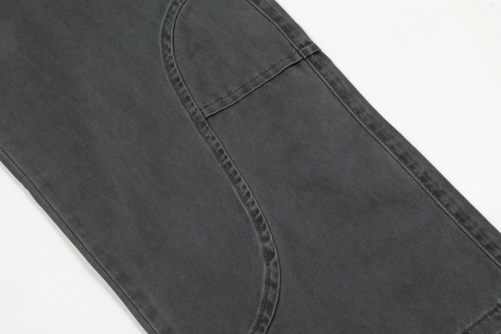 Wide Leg Men Cargo Pants Fashion Trousers Sweatpants Multi-pocket Casual Designer Special Sewing Streetwear