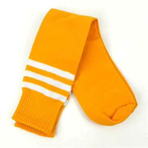 Women's Men's Football Socks Fashion Stripe Print Knee High Athletic Sports Socks Over The Knee Long Football