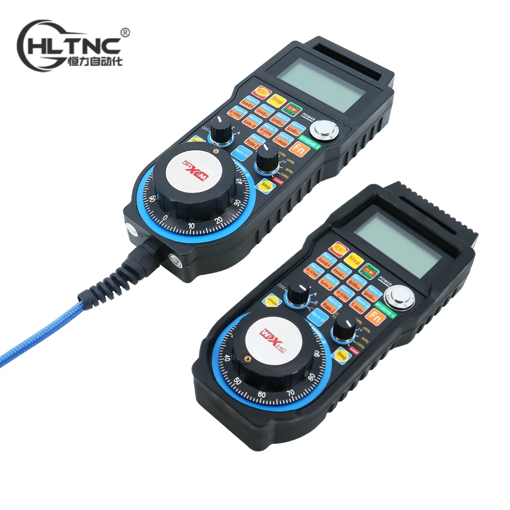 XHC 4 6 Axis Wired Wireless Handwheel LHB04B WHB04B Line Driver Output 100P/R Emergency Stop MPG Handwheel Lathe Controller cnc handwheel