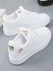 Shoes 2023 Women Running Spring Autumn Fashion White Breathable Embroidered Flower Lace-Up Casual Sneakers Zapatos De Mujer 5