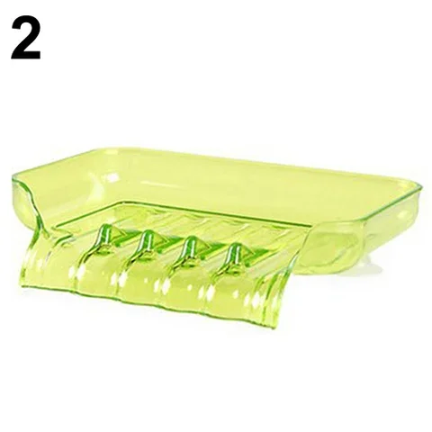 

New Suction Cup Water Drain Soap Dish Tray Sponge Holder Bathroom Kitchen Tool