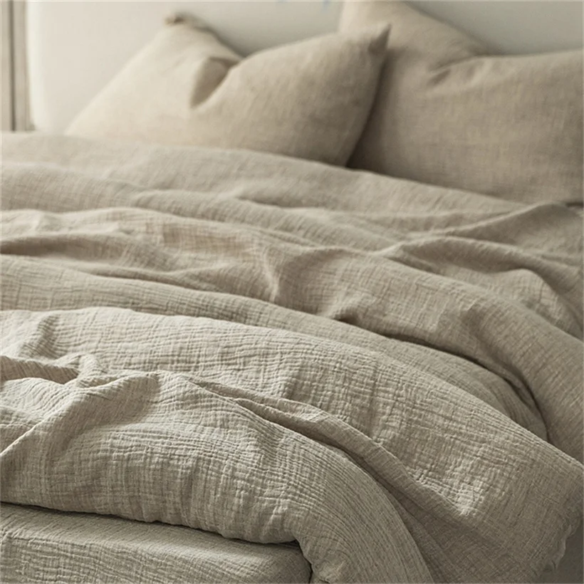 Parure de lit 100 % lin lavé – Housse de couette, drap et taies d'oreiller en lin, résistante aux plis, pour lits simples, doubles, queen et king size 1 Parure de lit 100 % lin lavé – Housse de couette, drap et taies d'oreiller en lin, résistante aux plis, pour lits simples, doubles, queen et king size 1