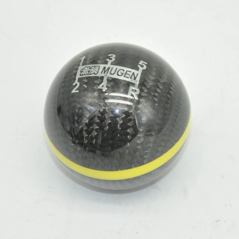 Carbon Fiber 6-Speed Manual Gear Shift Knob - Universal For Honda Acura Toyota Mugen Style