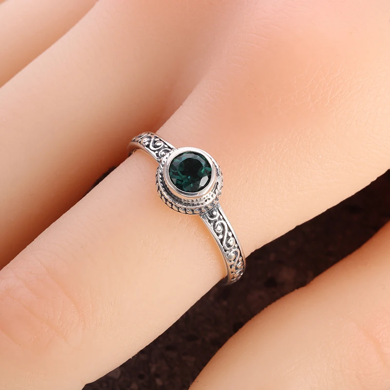 Zircon Crystal Ring for Women Elegant Stylish Anniversary Jewelry Gift