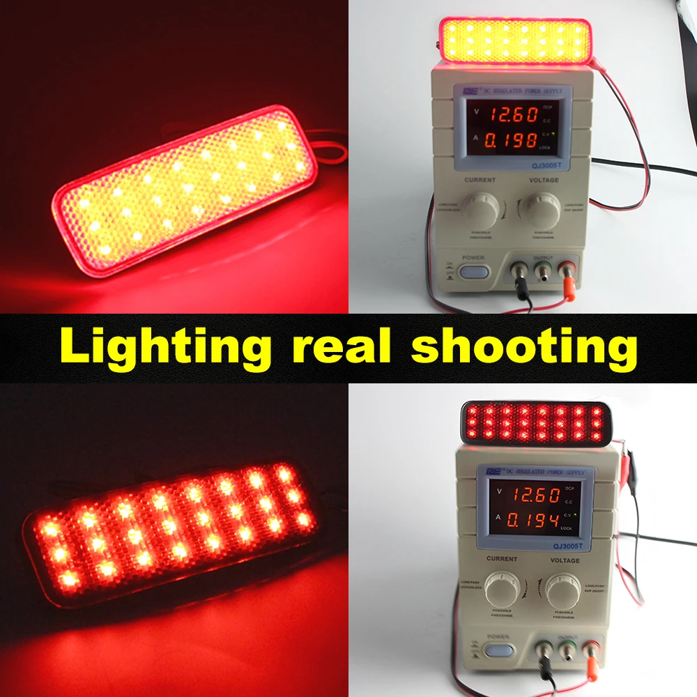 RZG 2 reflectores de parachoques trasero con lente ahumada negra LED, luz de freno DRL para 2012-2025 Transit Tourneo Connect Courier Transit Custom Transit RZG 2 reflectores de parachoques trasero con lente ahumada negra LED, luz de freno DRL para 2012-2025 Transit Tourneo Connect Courier Transit Custom Transit