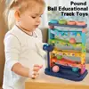 1 Set Creative Pound Ball Educational Track Toys ABS Children Knocking Toys Exercise Hand Strength Toddler Toys 5