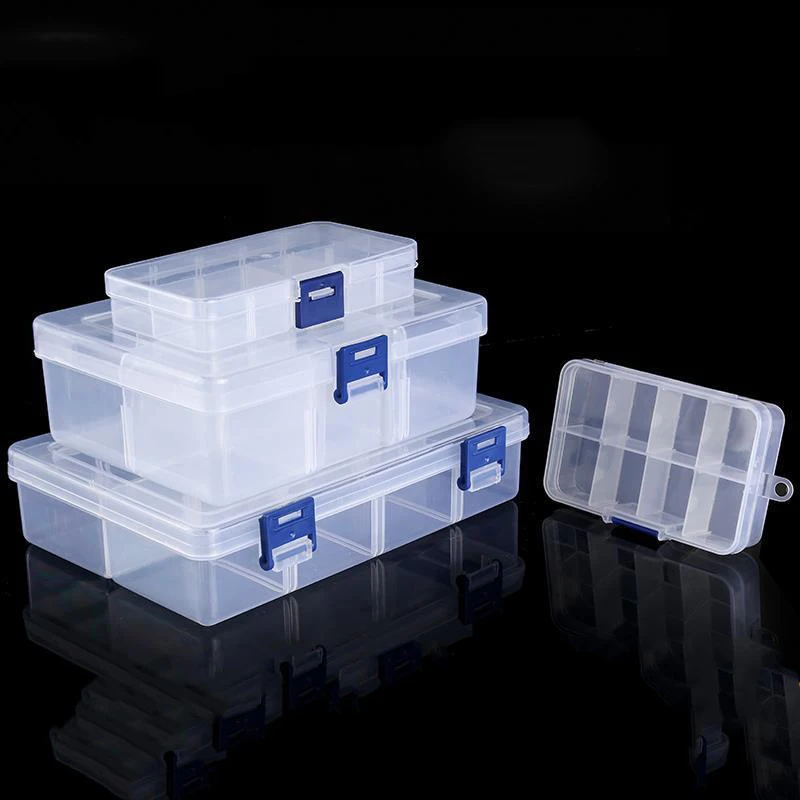

LUXIANZI Waterproof Plastic Storage Tool Box Portable Transparent Metal Parts Hardware tools Screwdriver Organizer toolbox Case