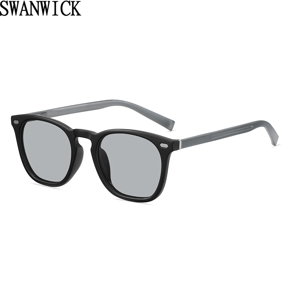 

Swanwick polarized sunglasses for men photochromic TR90 driving square sun glasses for women night vision aluminum magnesium