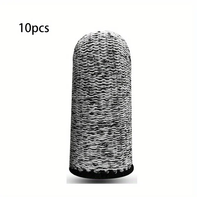 10pcs Cut Resistant Finger Cots, Labor Protection For Kitchen, Work, Sculpture, Anti-Slip & Reusable Finger Protector 3