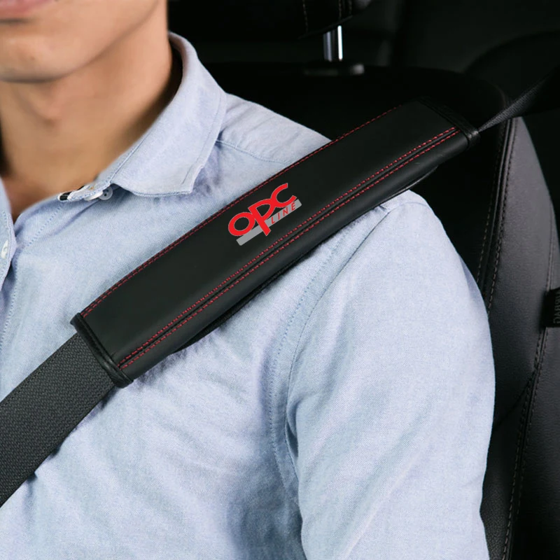 piezas cintur&oacute;n de seguridad para coche protecci&oacute;n de hombro suave para OPEL OPC line accesorios interiores 1 unidades