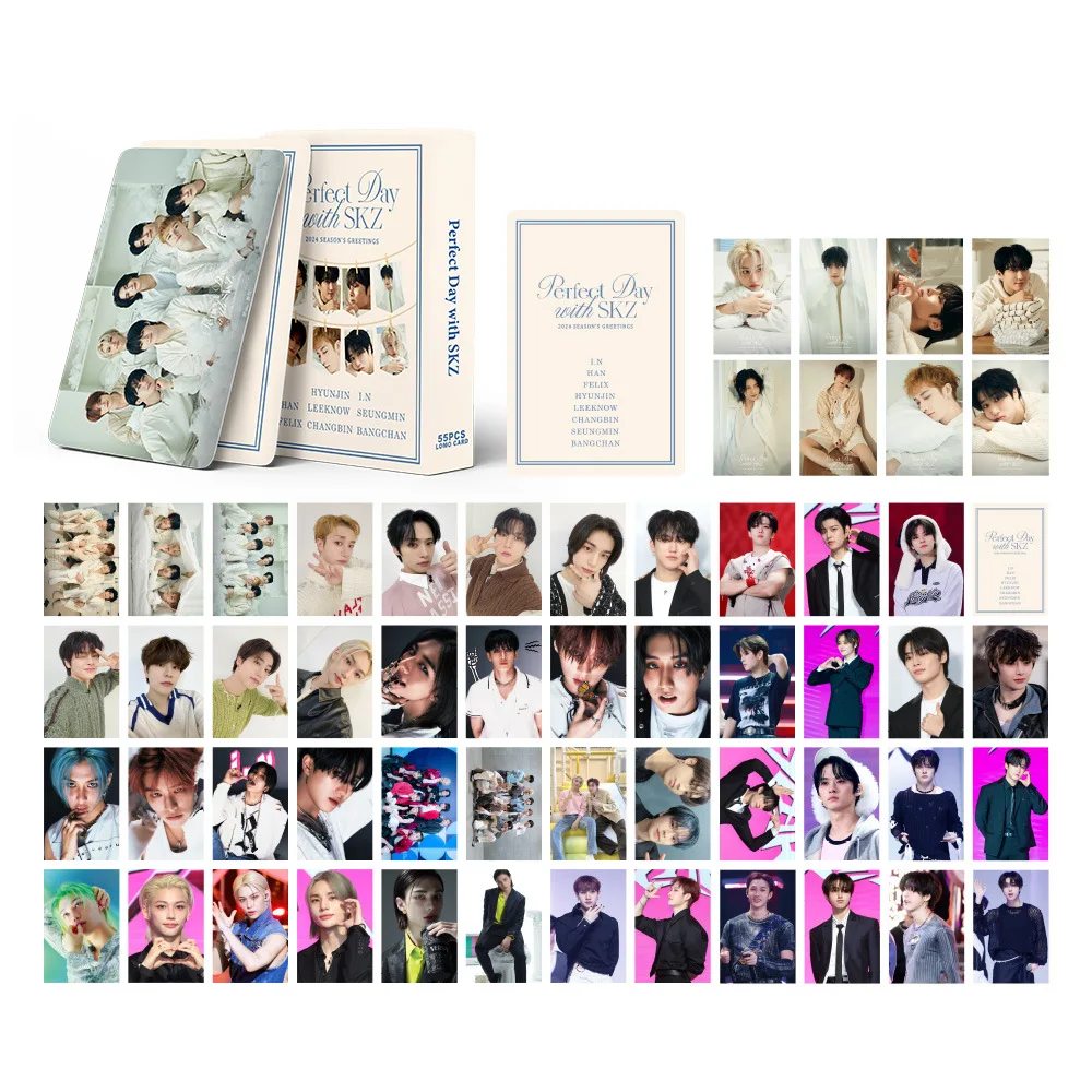 55 Pcs SK ATE Album Lomo MAGIC SCHOOL Social Path 5-STAR Card Kpop Photocards Postcards Series