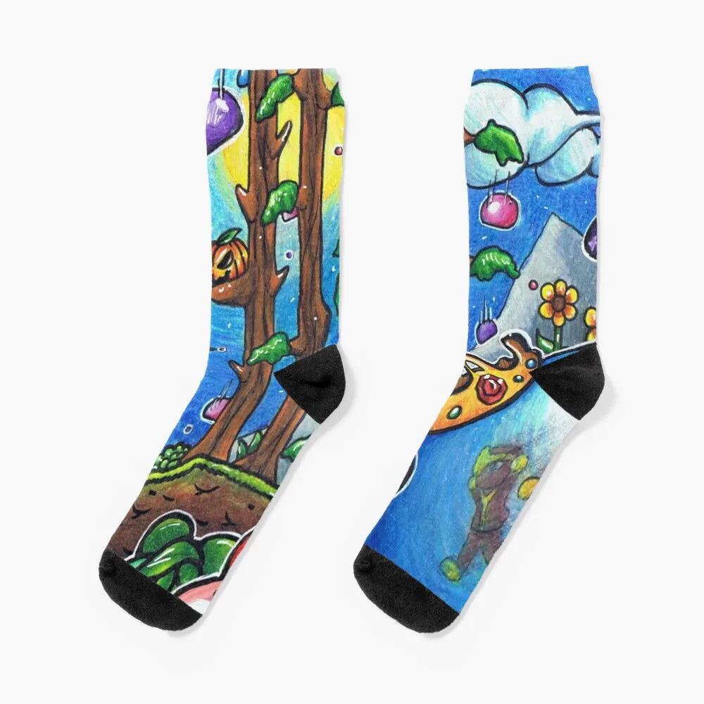Terraria- Slime Rain Socks Men Socks