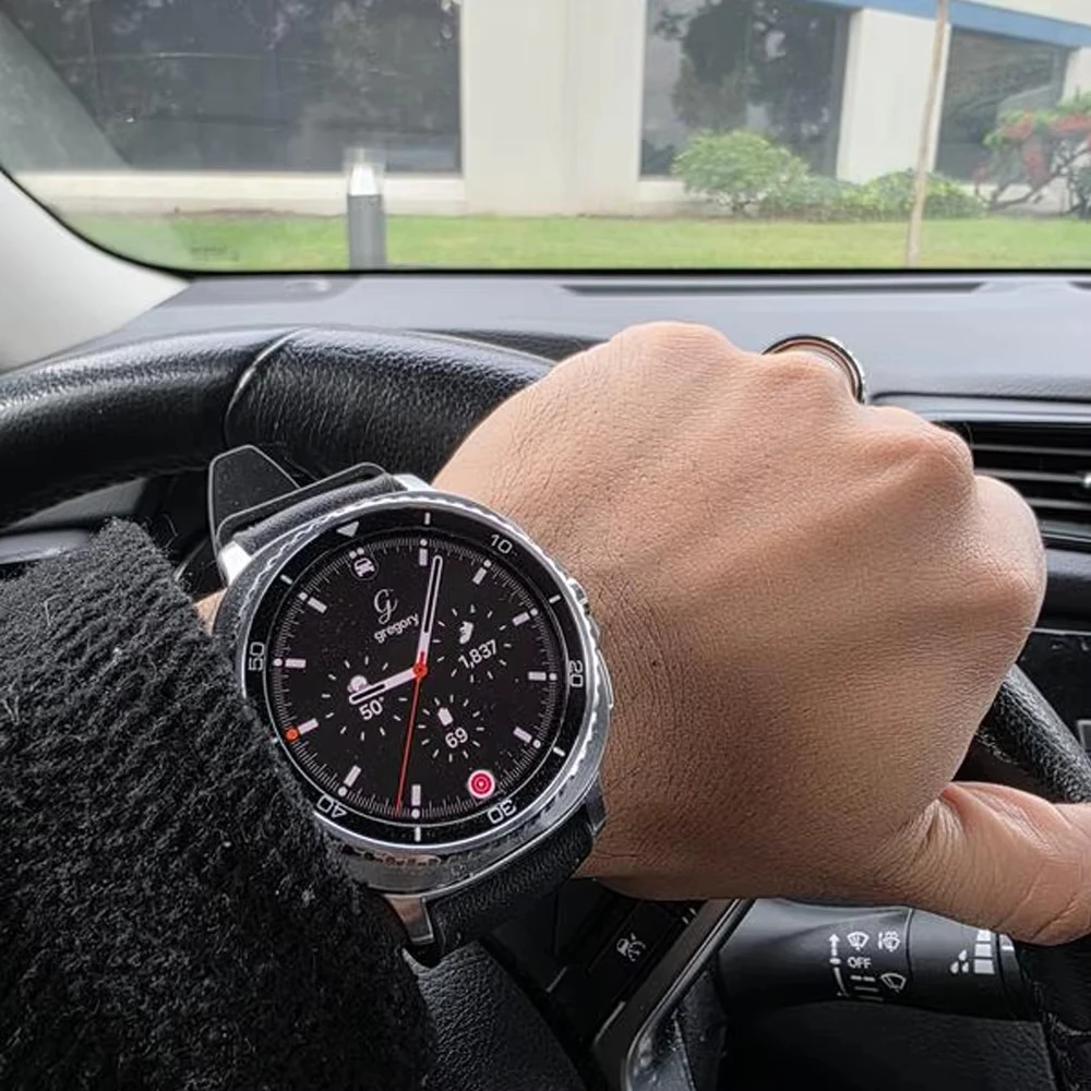 Premium Leather & Silicone Sport Band for Samsung Galaxy Watch - Elegant & Durable Bracelet