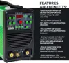 Welding Machine 201 DC TIG Stick Welder 110v/220v Dual Voltage Features Lift Start and High Frequency Modes for DC Welding 4