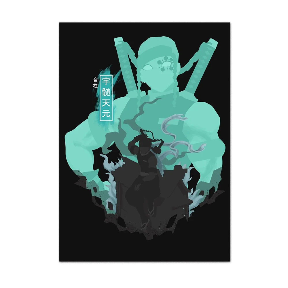 Anime Demon Slayer Tanjiro Nezuko Canvas Poster
