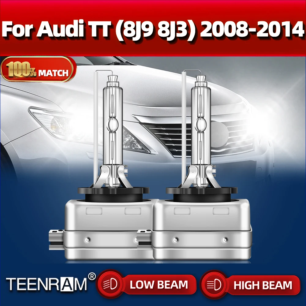 

2PCS 35W HID Xenon Light Bulbs D1S Car Headlight 12V 6000K Auto Lamps For Audi TT (8J9 8J3) 2008 2009 2010 2011 2012 2013 2014