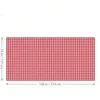 Red White Gingham Rectangular Tablecloth Disposable Plastic Table Cover with Stamping for Picnic Barbecue Kitchen Holiday Party 2