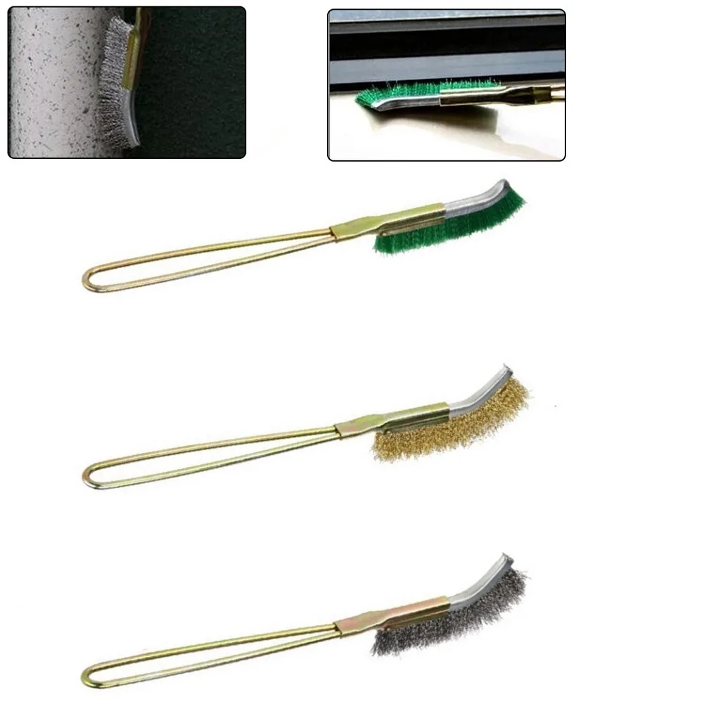 

1pcs Wire Brush Metal Rust Remove Rust Brushes Steel Brass Nylon Cleaning Brushes Polishing Detail Metal Brushes Cleaning Tools
