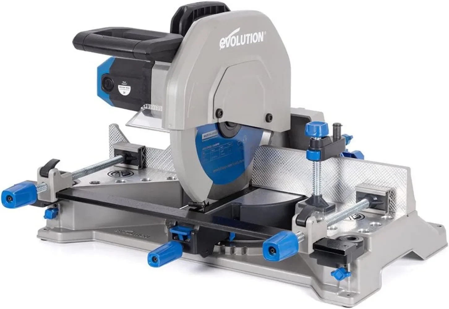 Mitering Chop Saw Heavy Duty Metal Cutting Mitering Base Blade Quick-Release Clamps Dual-sliding Cast Iron Clamps mitering chop saw
