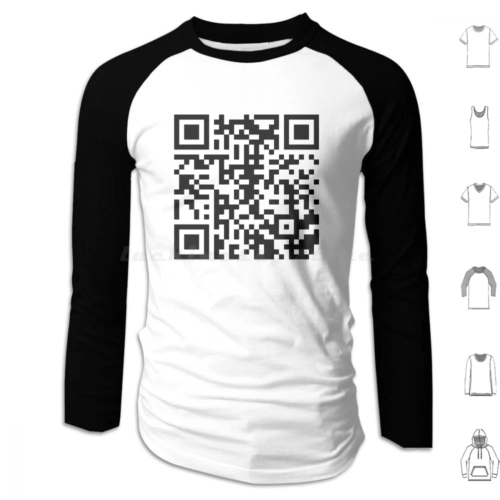 Rickroll Trolling Hoodie Rickrolling QR Code Link Funny Prank -  UK