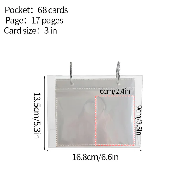 3 inch (68 pockets)