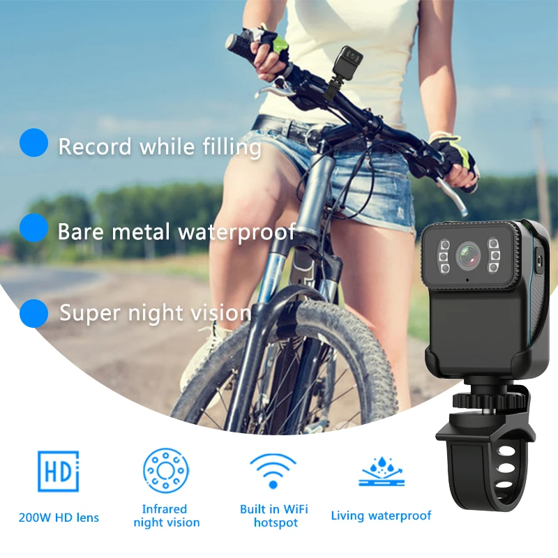 1080P HD Night Vision Mini Portable DV Mini Camera Outdoor Cycling Mobile Phone with Wifi Forensics and Law Enforcement Recorder 6