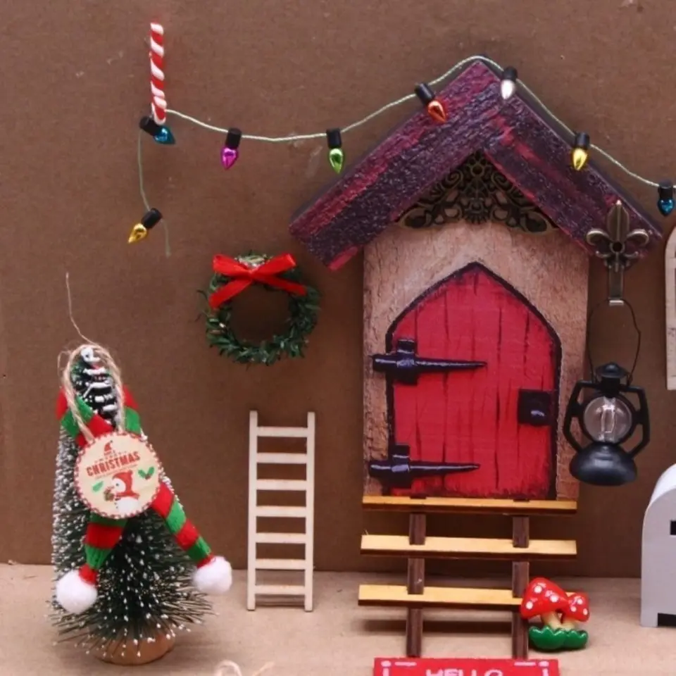 4 Uds. Casa De Muñecas 1:12, Artesanías Navideñas, Accesorios Para Casa De Munecas En Miniatura Accesorios Clasicos Para Casa De Munecas Juego De