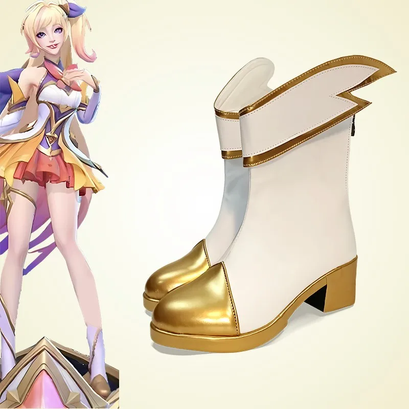 Игровые Сапоги LOL Star Guardian Seraphine для косплея обувь на высоком каблуке Хэллоуин Dibuat Sesuai