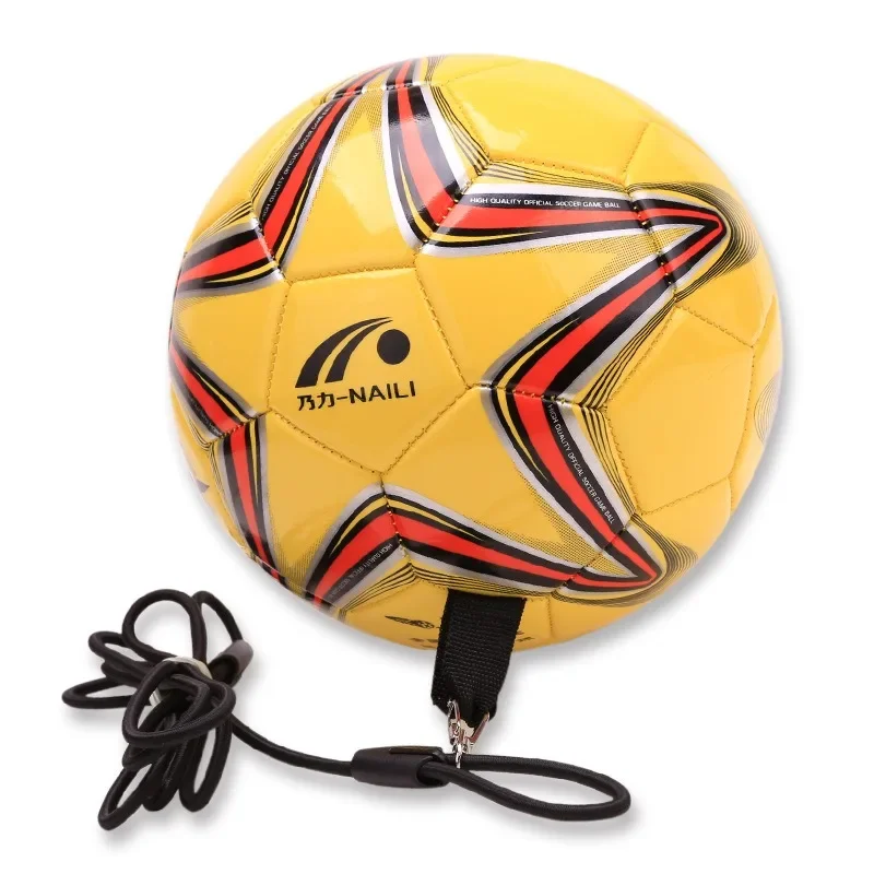 Size 4/5 Standard Football with Rope Primary and Secondary School Students Training Adult Rope Soccer Starter Wear-resistant