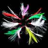 10pcs Treble Fishing Hook With Feather For Minnow Fly Fishing Lures Crankbaits Barbed Annular Sharpened Fishhook 10-3/0# sz024 3