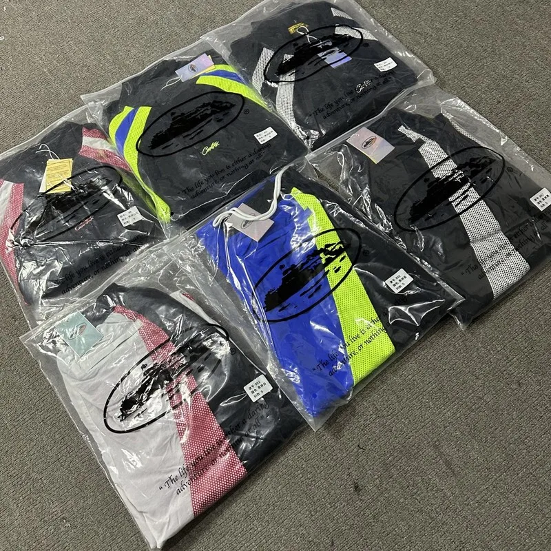 Trendy Color Blo Design Trasuit Drill Jaet Sle Coat Youthful ular Loose Fit Long Sve Stand Collar Outerwear